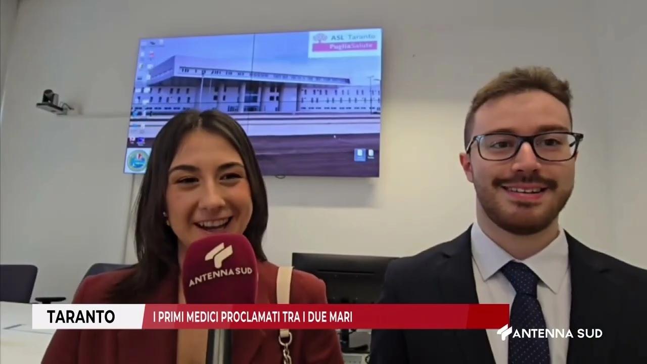 Taranto, primi laureati in Medicina: Il Dottor Giuliano Cianciaruso e la Dottoressa Francesca Cannella