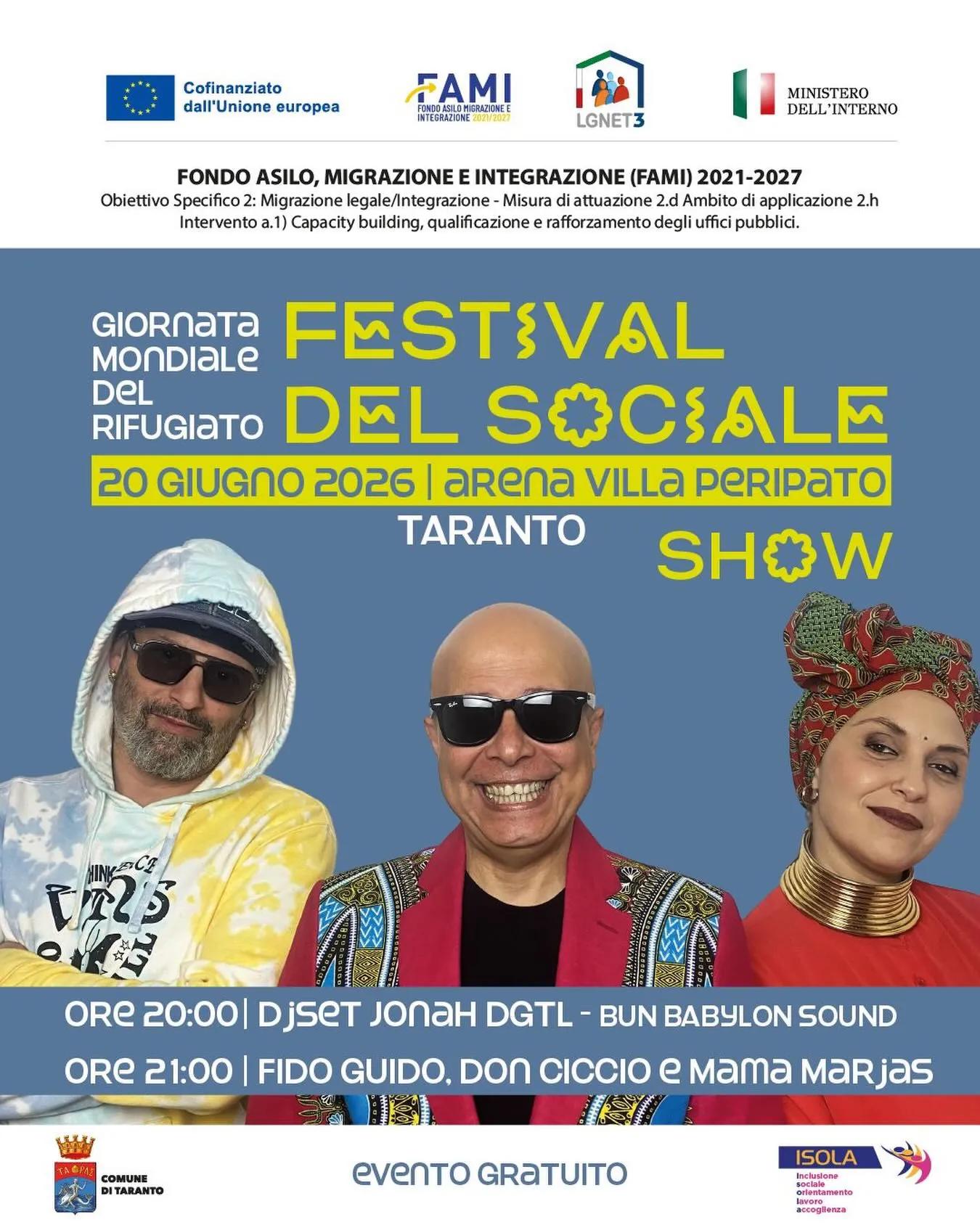 Festa del Rifugiato – Mama Marjas, Fido Guido & Don Ciccio Live