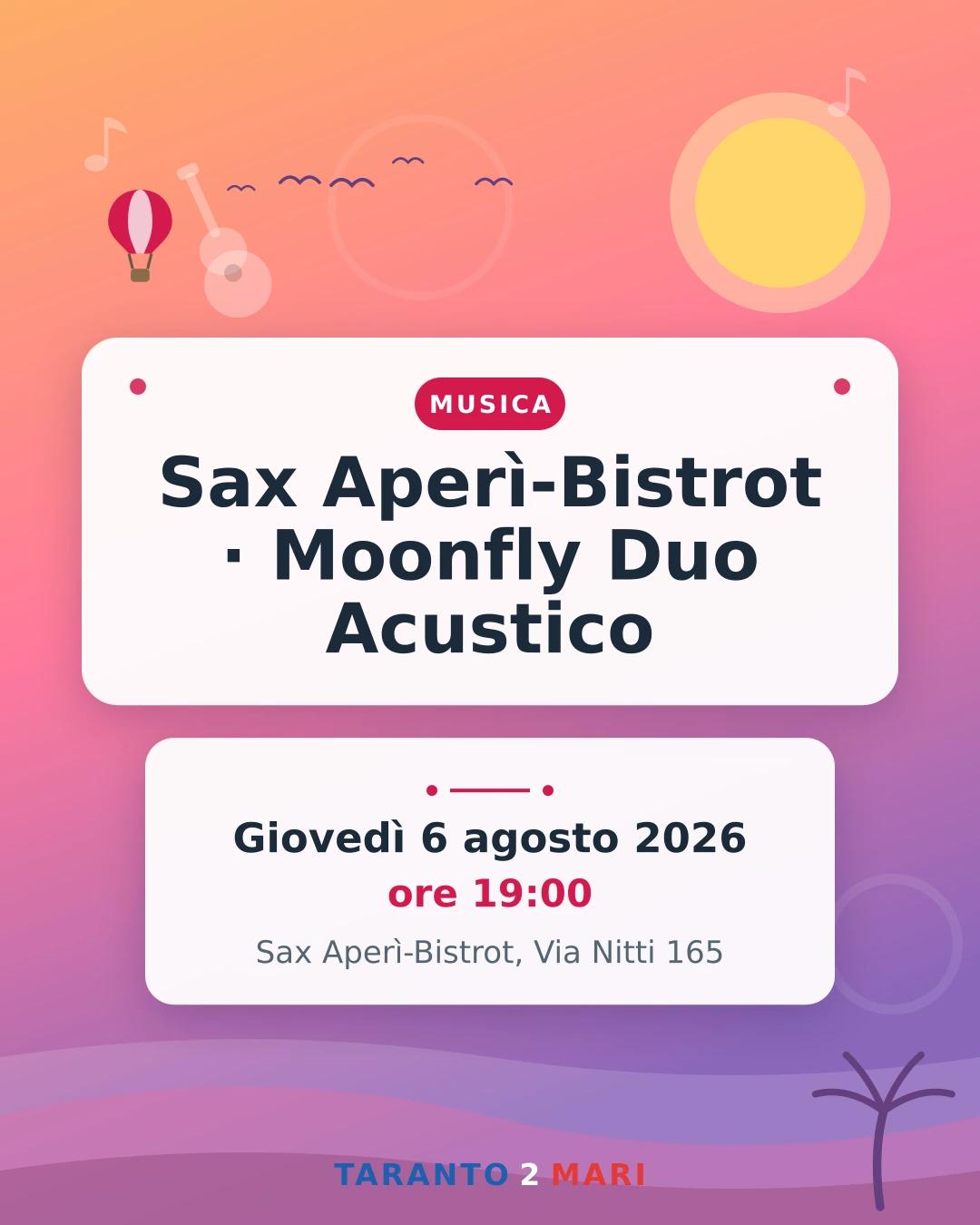 Sax Aperì-Bistrot · Moonfly Duo Acustico