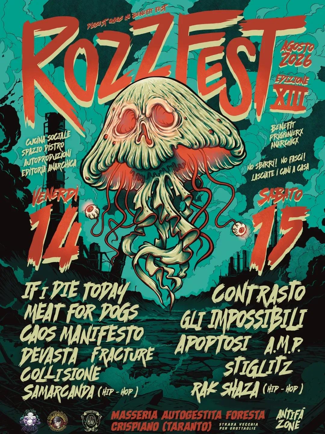 Rozz Fest XIII · Hardcore Punk Benefit