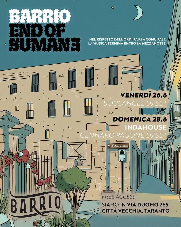 Barrio · INDAHOUSE con Gennaro Pagone (28/06)
