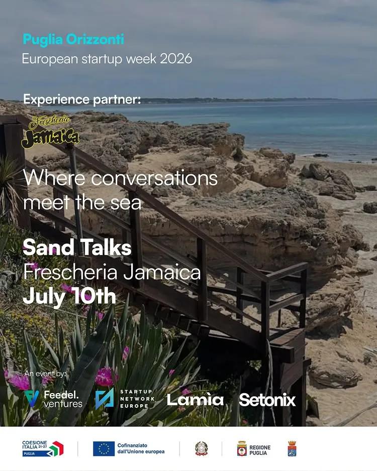 Sand Talks · European Startup Week alla Frescheria Jamaica