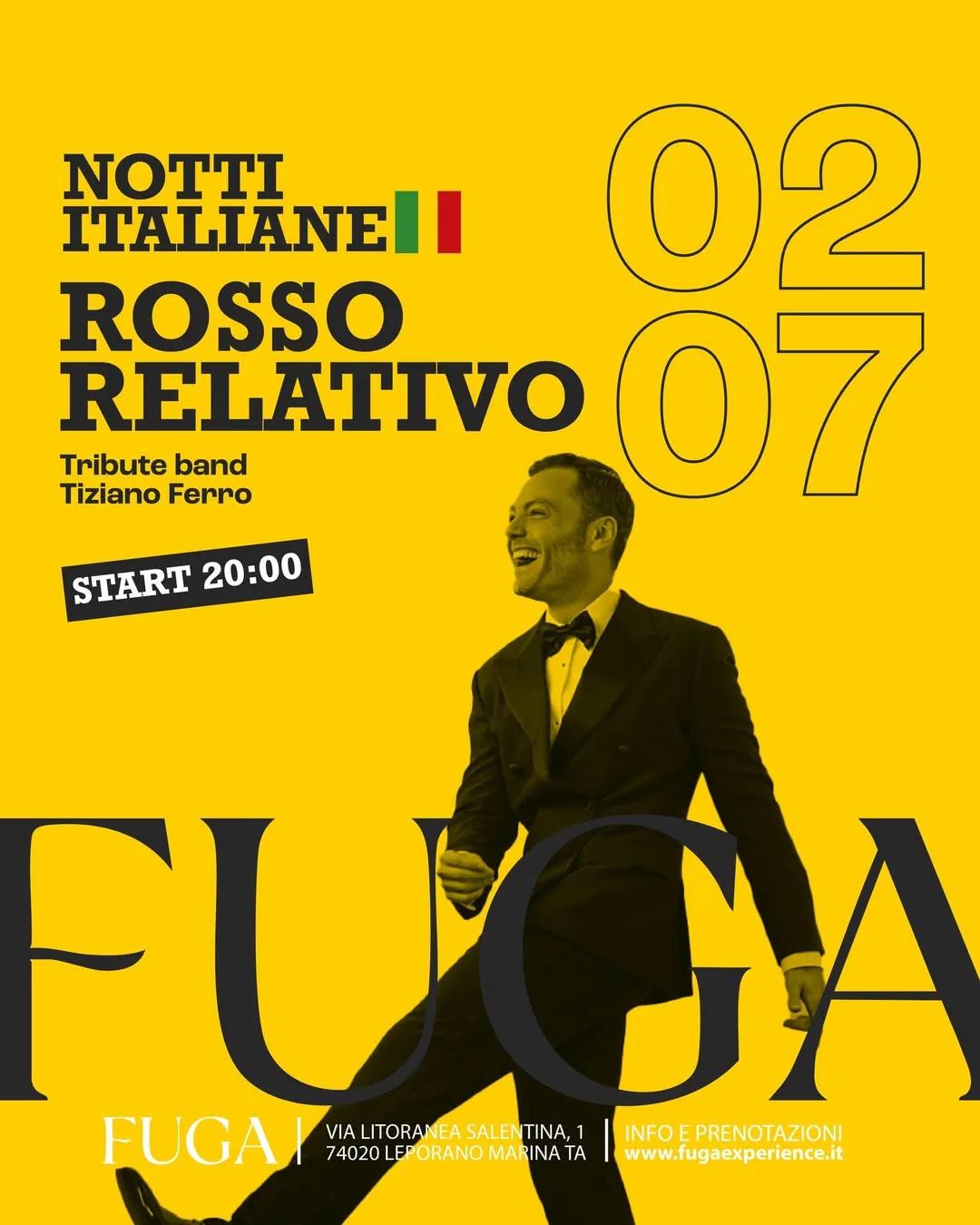Notti Italiane · Tributo a Tiziano Ferro al FUGA