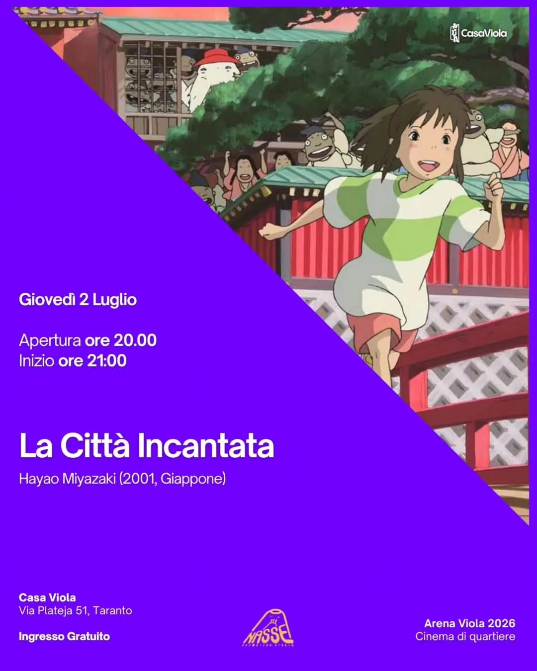 Cinema a Casa Viola · La città incantata (Studio Ghibli)