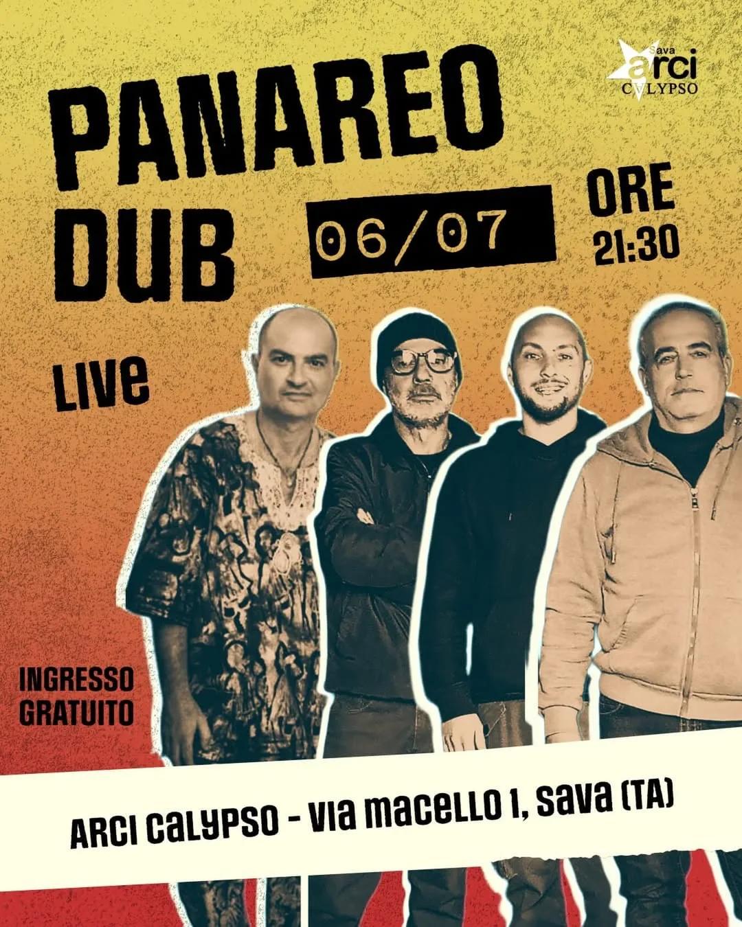 Panareo Dub · reggae & dub all’Arci Calypso (Sava)