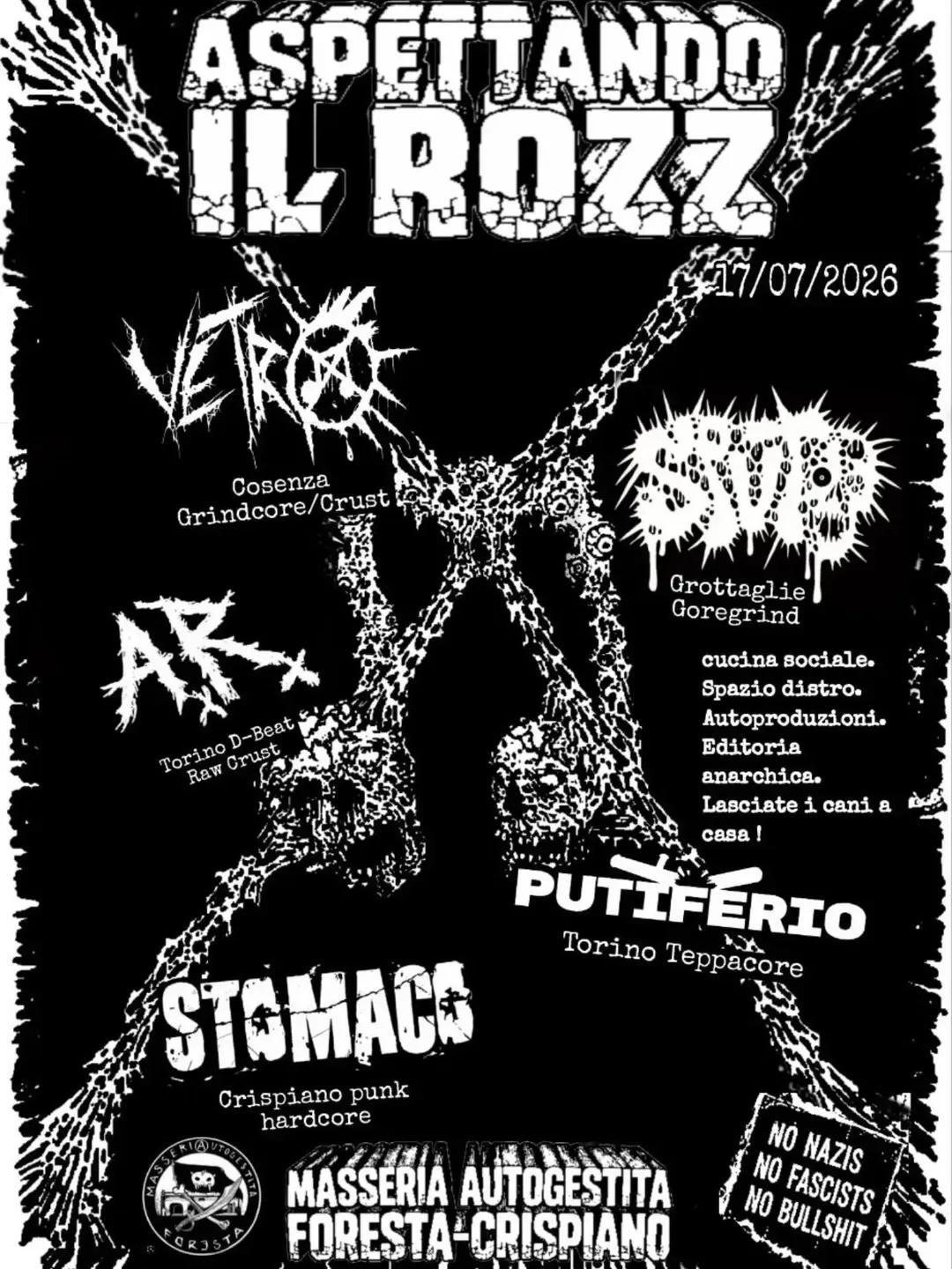 Aspettando il Rozz · hardcore punk alla Masseria Foresta