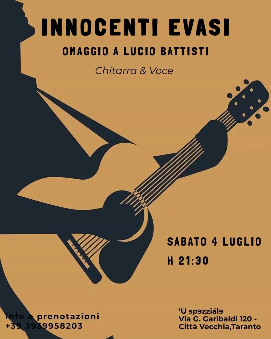 Innocenti Evasi · omaggio acustico a Battisti a 'U Spzziale
