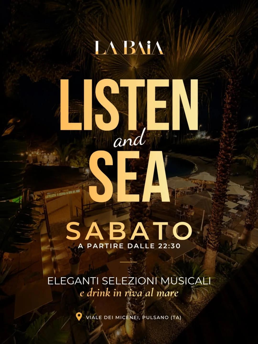 Listen & Sea · Dj Pier Monteleone a La Baia (Pulsano)