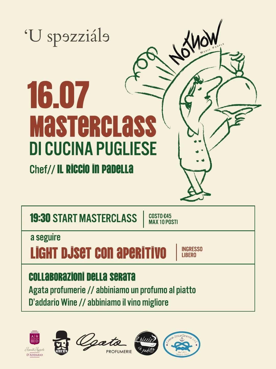 Masterclass di Cucina Pugliese · la Cozza Tarantina a 'U Spzziale