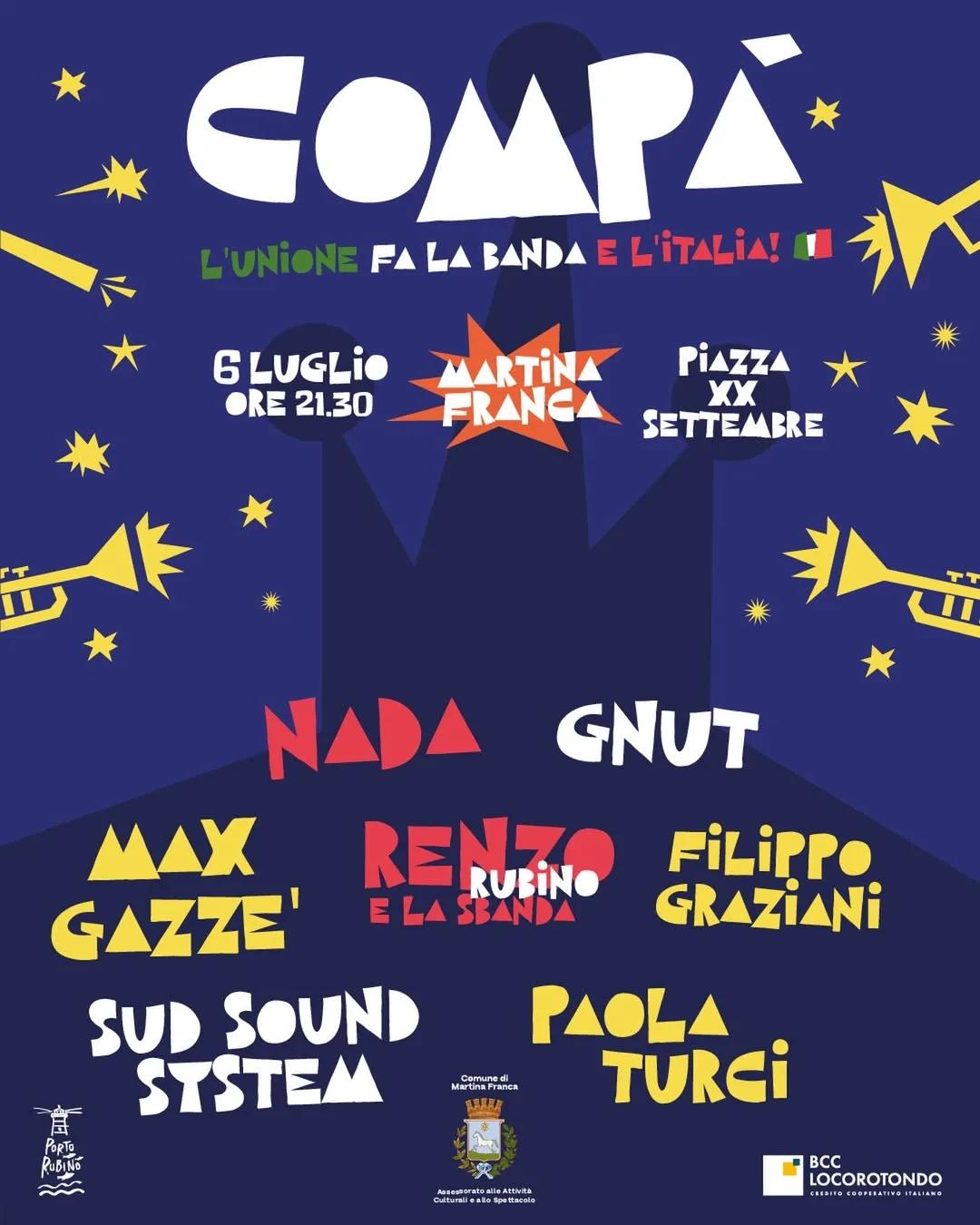 Compà · L'unione fa la banda e l'Italia (3ª edizione)