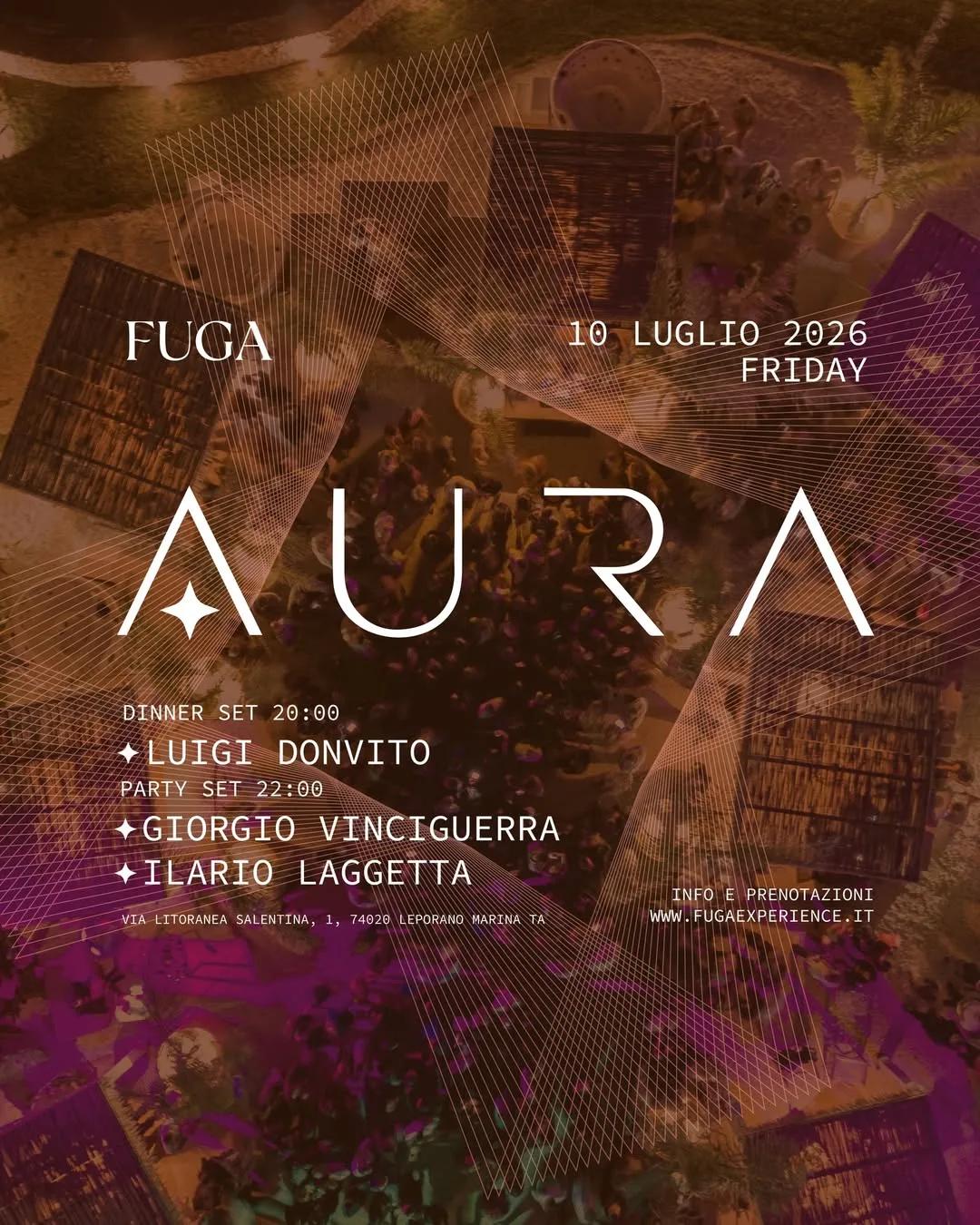 AURA · the place to be on Friday da FUGA