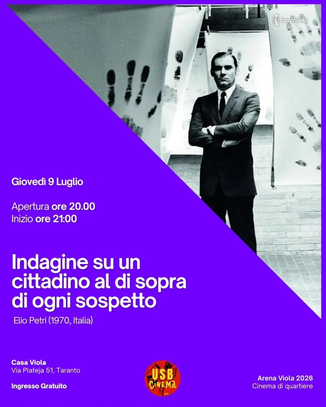 Arena Viola · Indagine su un cittadino al di sopra di ogni sospetto