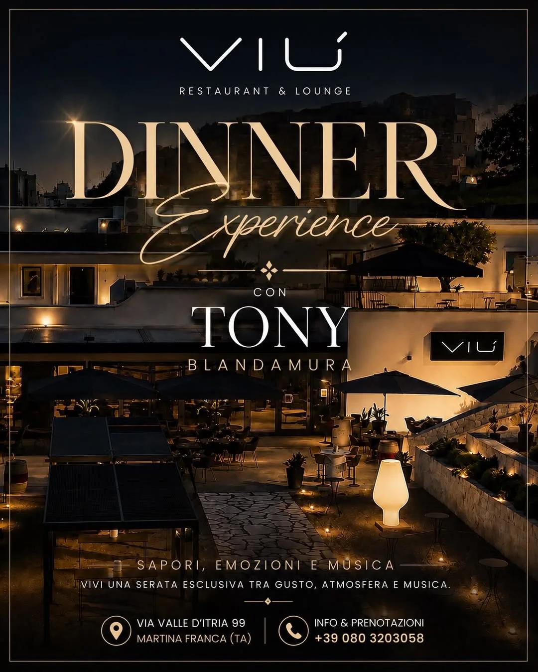 VIÙ Dinner Experience · Tony Blandamura