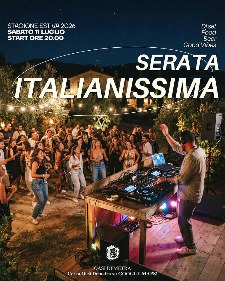 Oasi Demetra · Serata Italianissima (11/07)