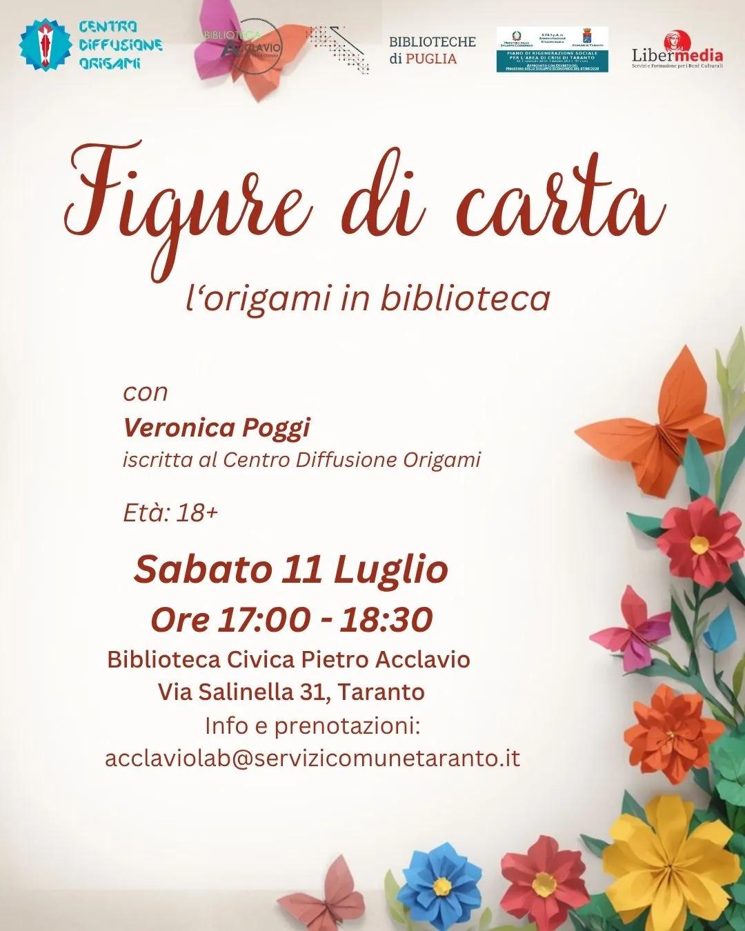 Figure di Carta · origami per adulti alla Biblioteca Acclavio