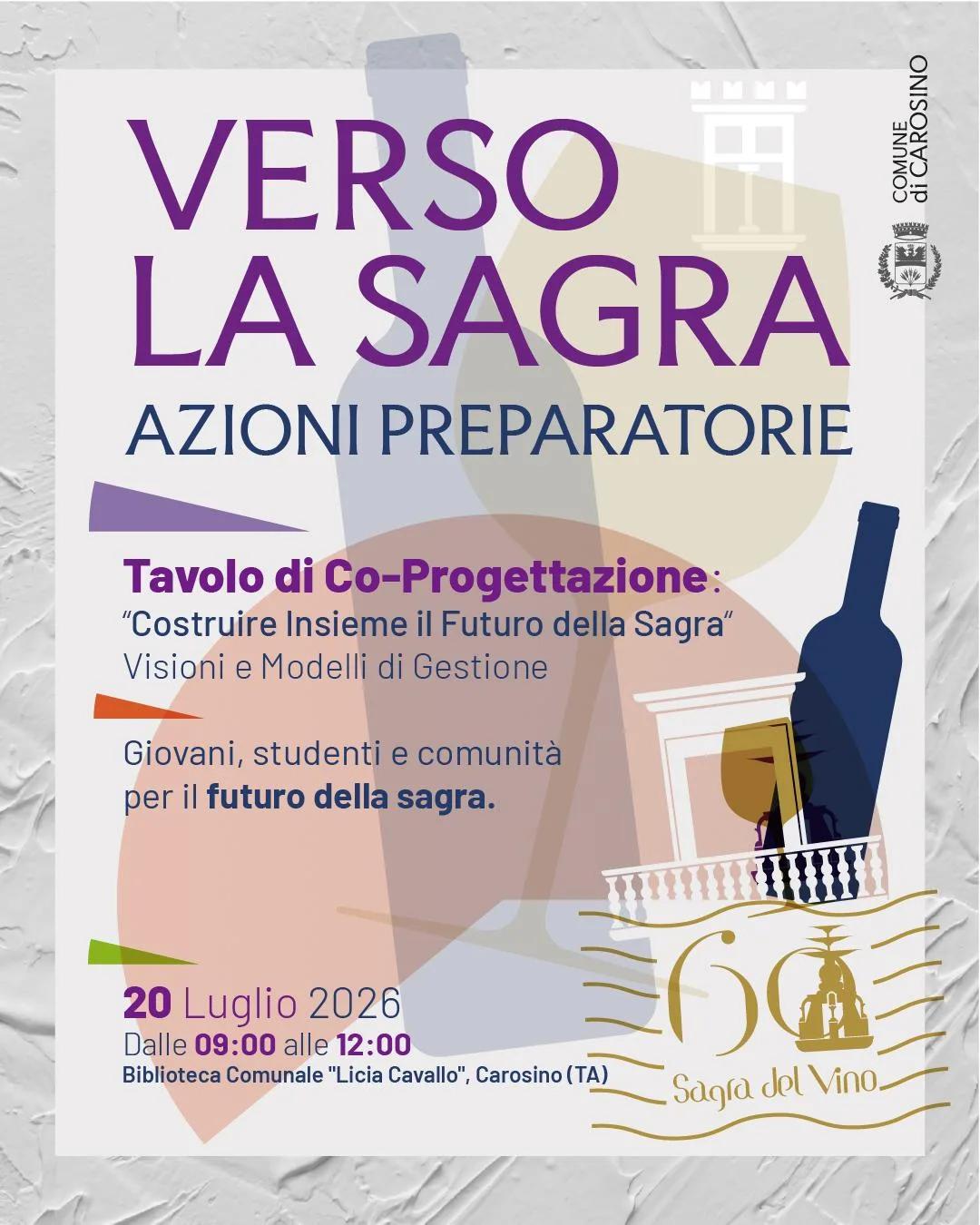 Costruire Insieme il Futuro della Sagra · co-progettazione a Carosino