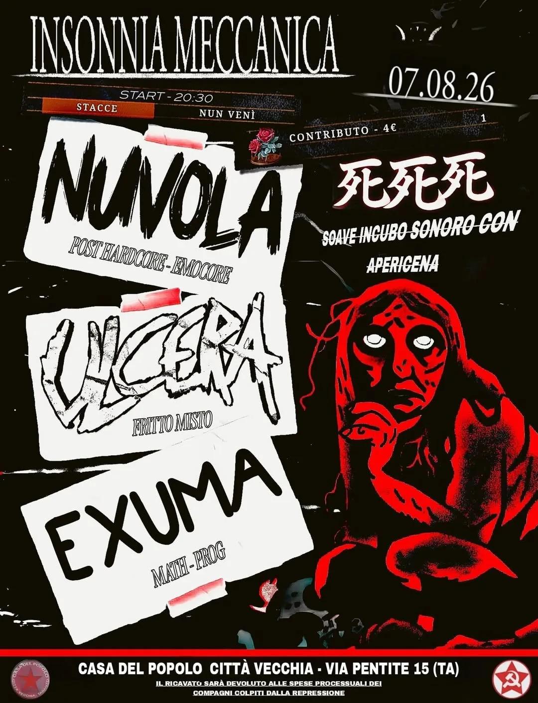 No Repression Fest · Nuvola, Ulcera ed Exuma