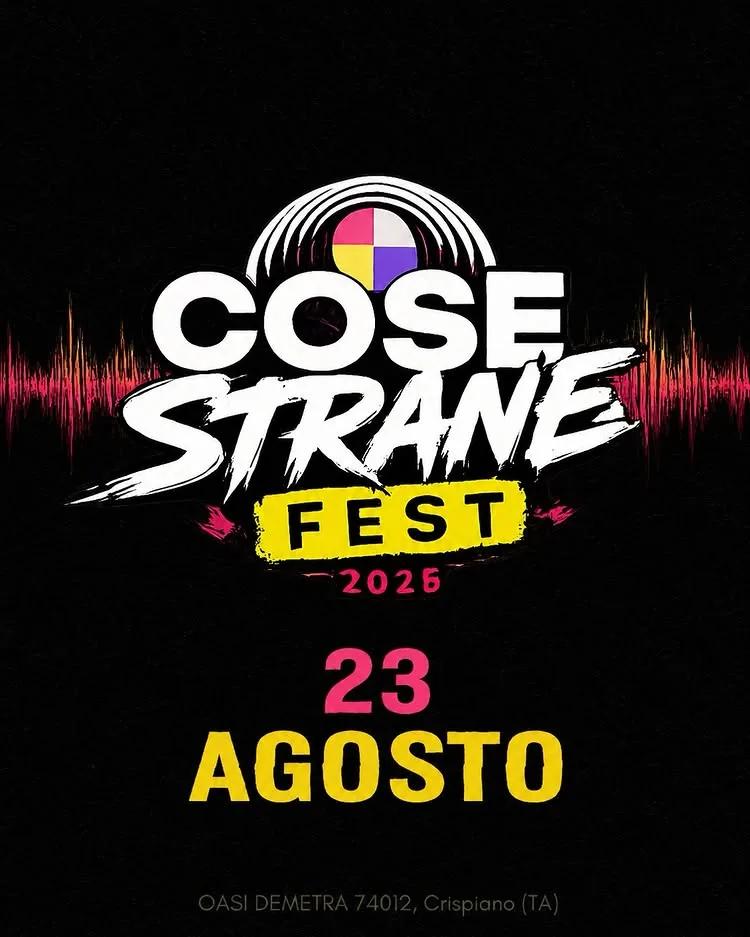 Cose Strane Fest 2026 all'Oasi Demetra