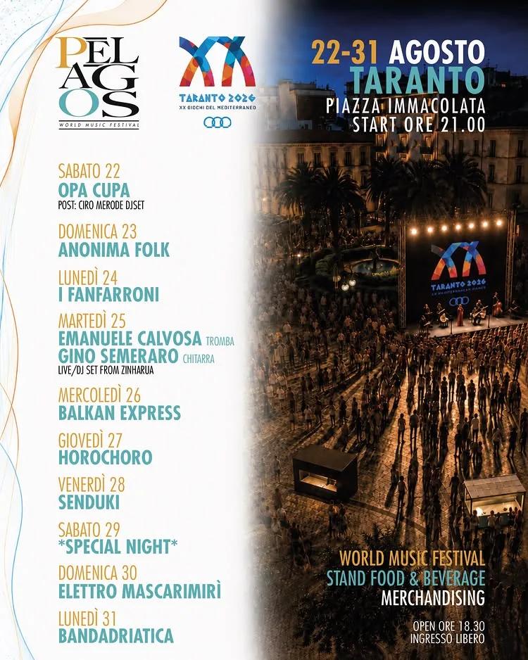 Pelagos World Music Festival · Bandadriatica (31 agosto)