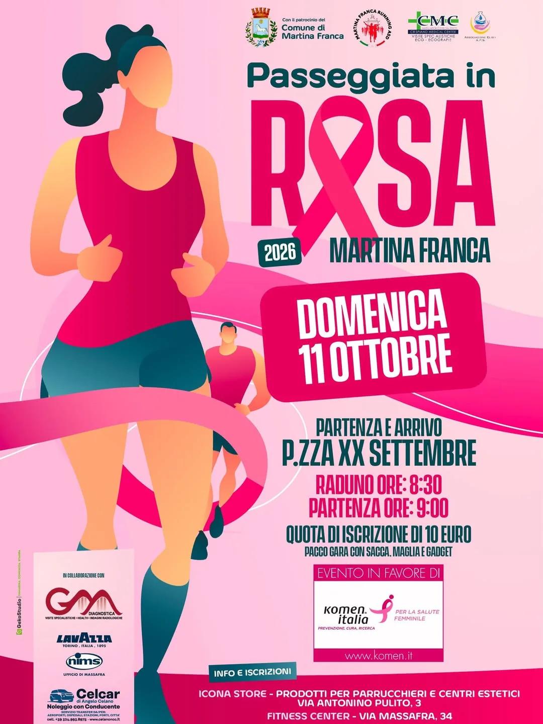 Passeggiata in Rosa · 5 km per la prevenzione del tumore al seno