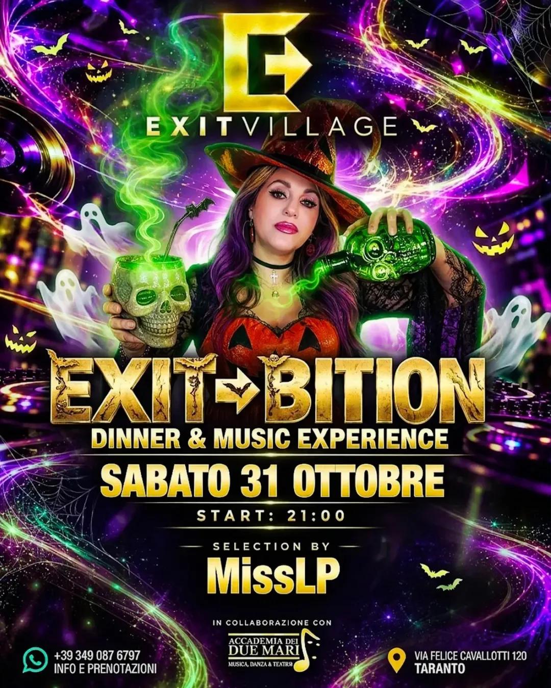 EXIT → BITION · Halloween con MissLP