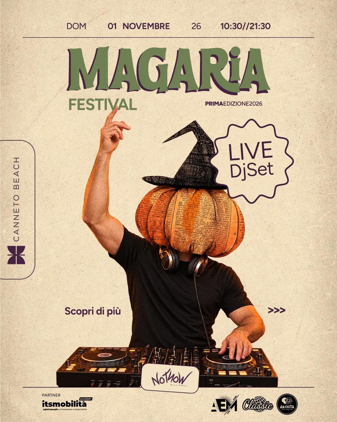 MAGARIA Festival · mercatino, musica e dj set d’autunno