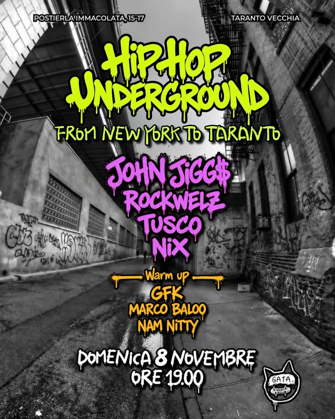 Underground from New York to Taranto · John Jigg$ e Rockwelz