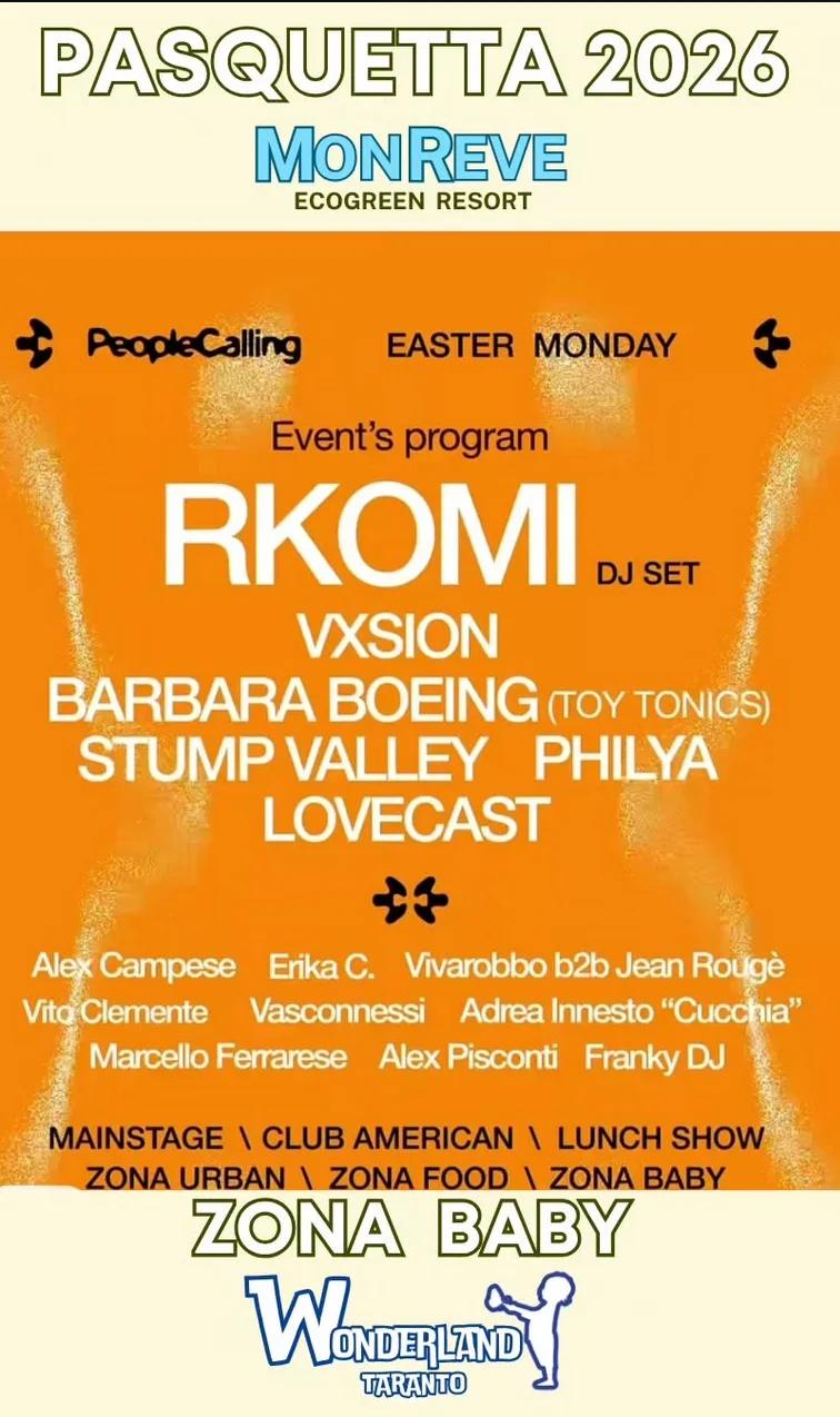 Pasquetta 2026 al Mon Rêve con RKOMI