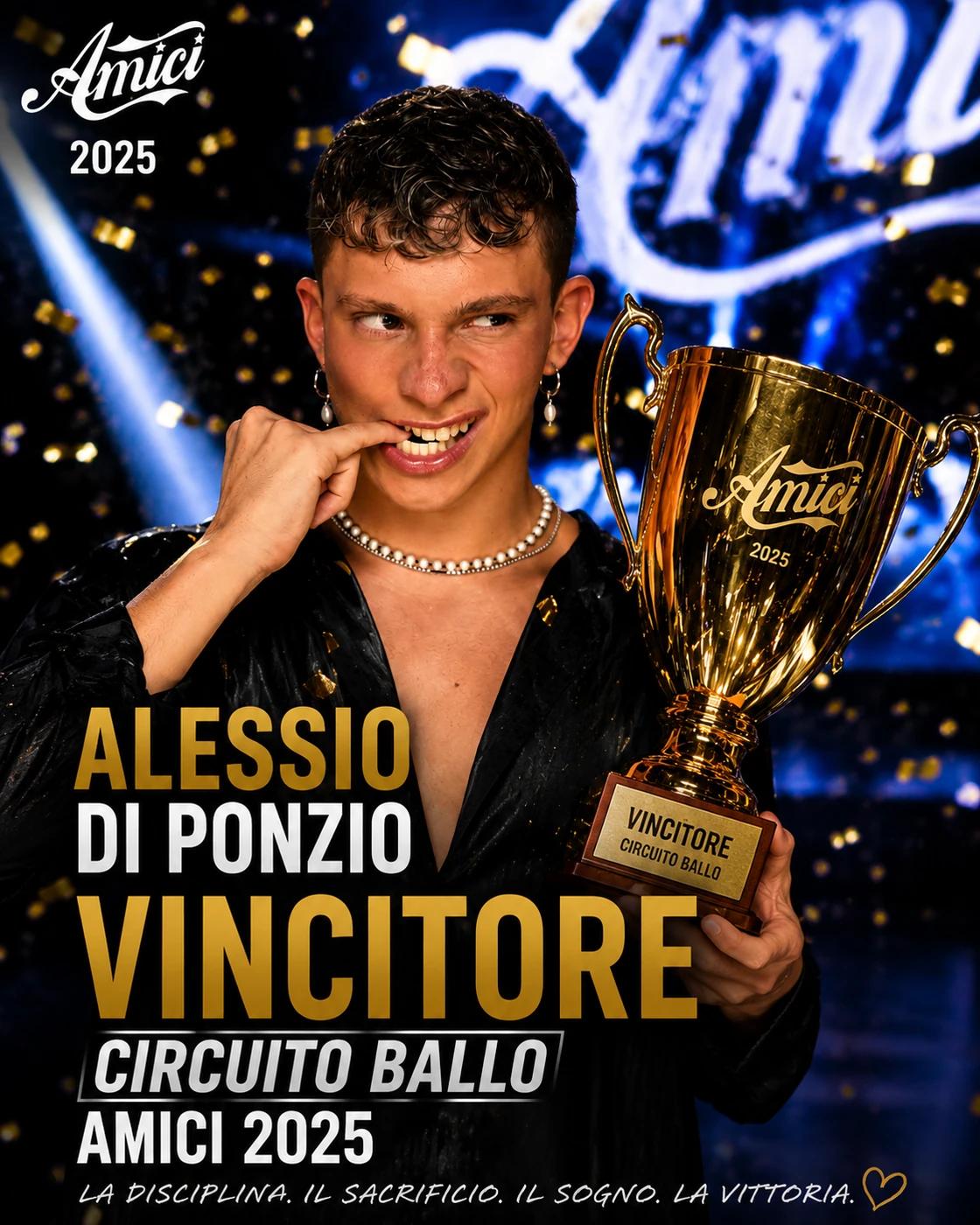 Alessio Di Ponzio vincitore circuito ballo ad Amici 2025