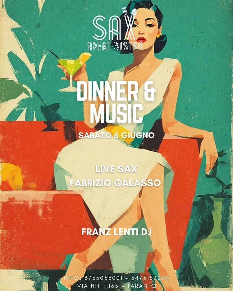 Sabato Sax Night: cena, live music e DJ set