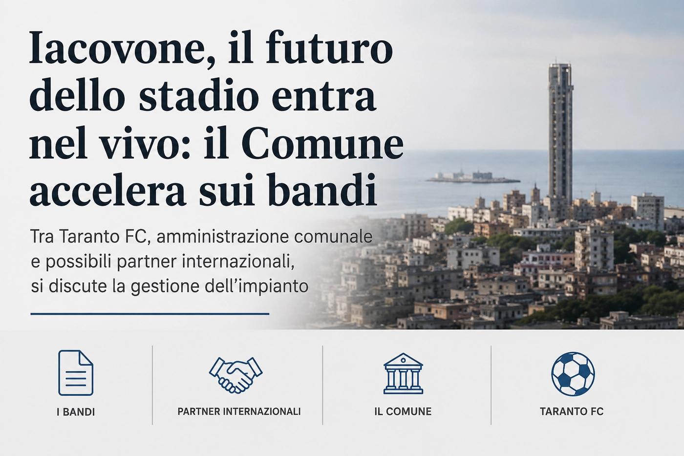 Iacovone, il futuro dello stadio entra nel vivo: il Comune accelera sui bandi