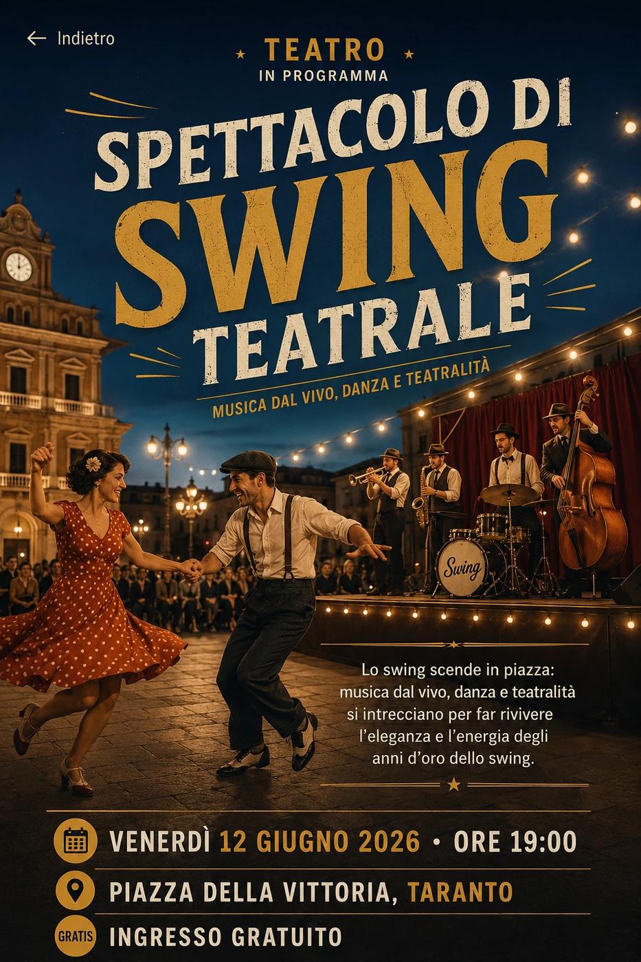 Spettacolo di Swing Teatrale
