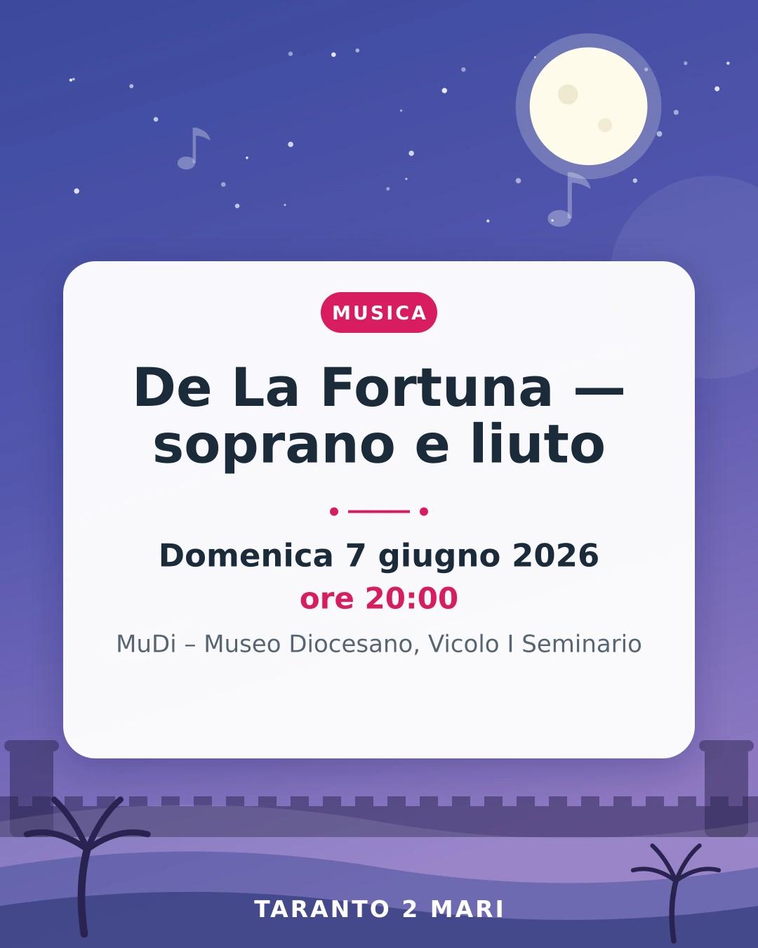 De La Fortuna — soprano e liuto