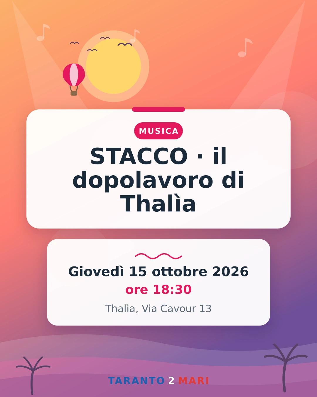 STACCO · il dopolavoro di Thalìa