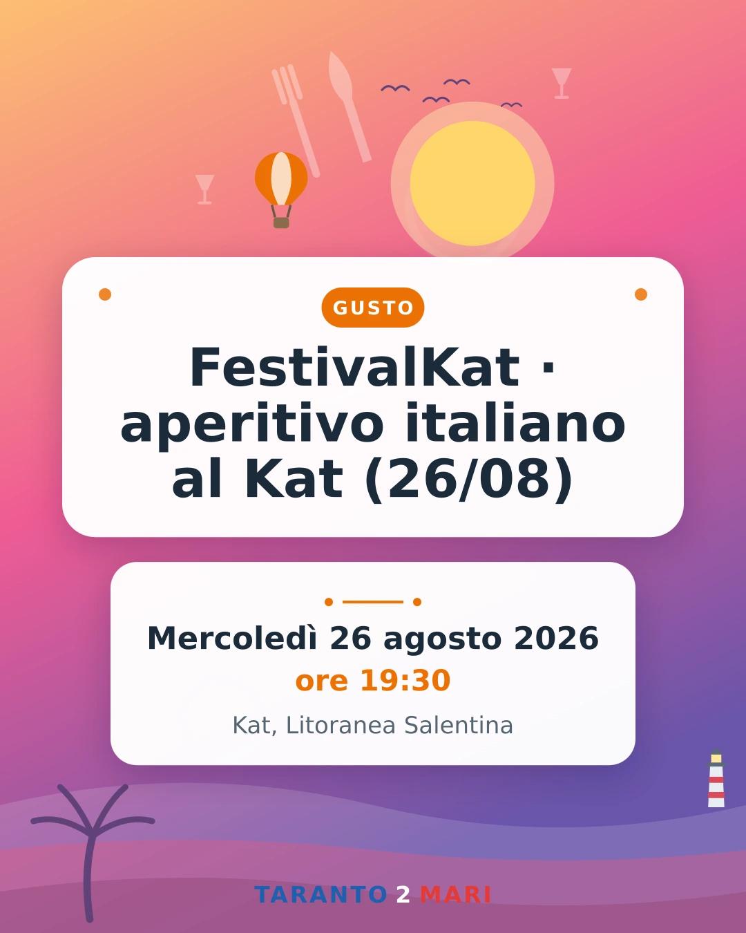 FestivalKat · aperitivo italiano al Kat (26/08)