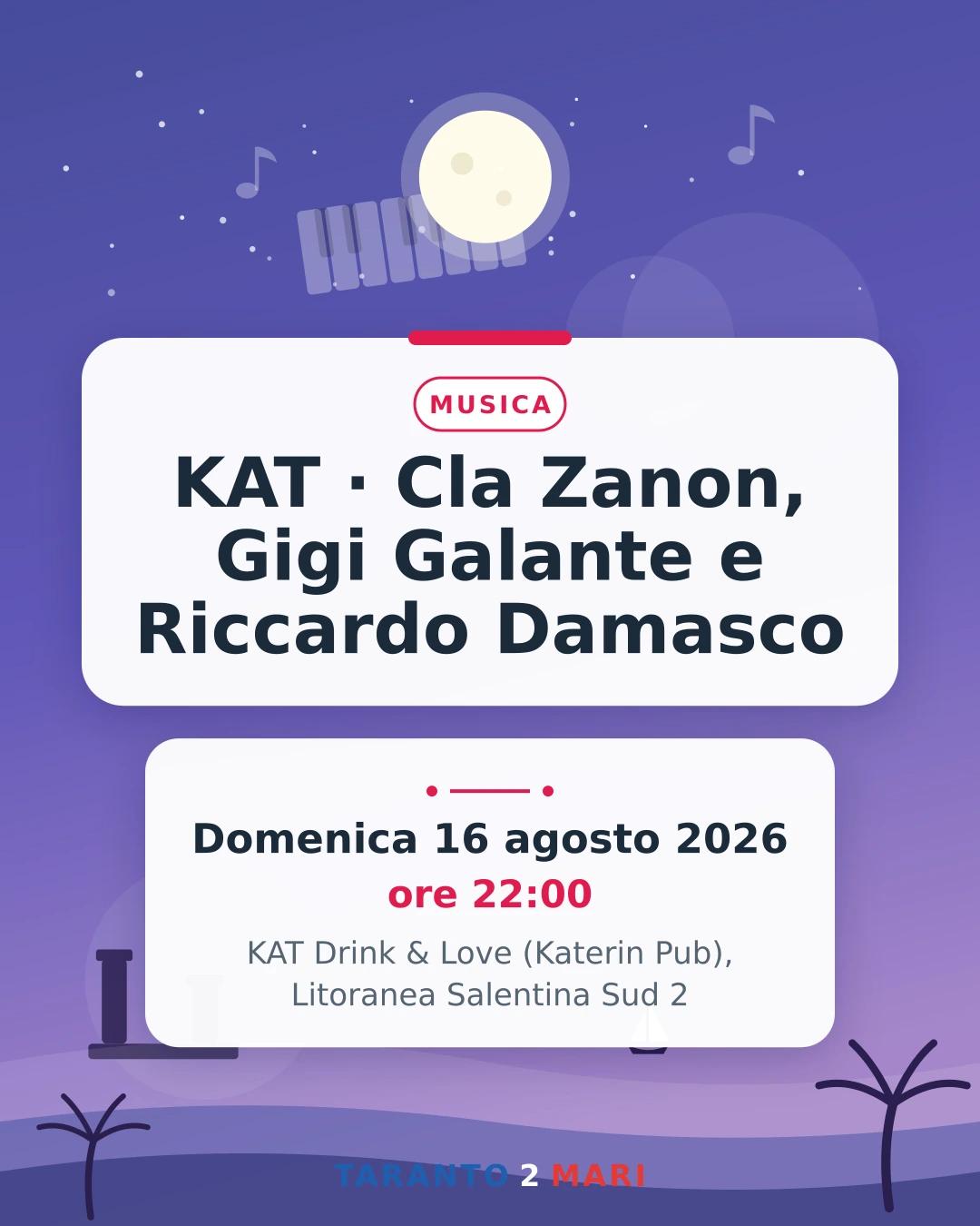 KAT · Cla Zanon, Gigi Galante e Riccardo Damasco