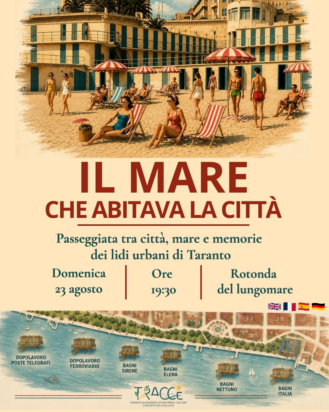 Una passeggiata tra città, mare e memoria dei lidi di Taranto