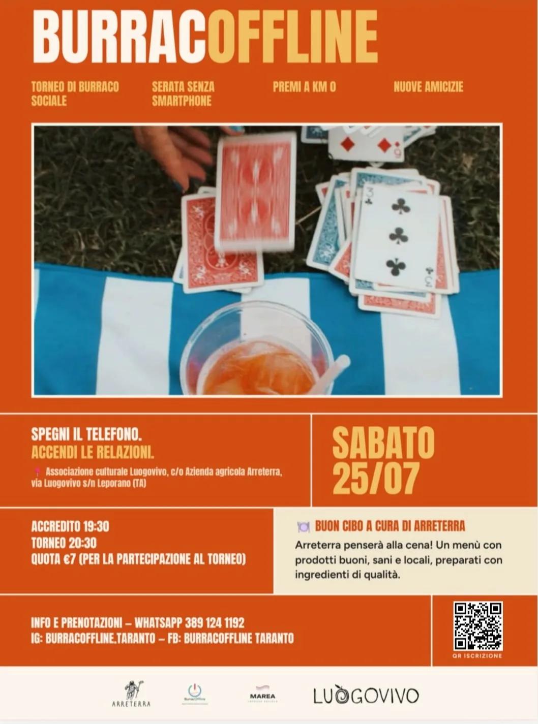 BurracOffline · torneo di burraco ad Arreterra