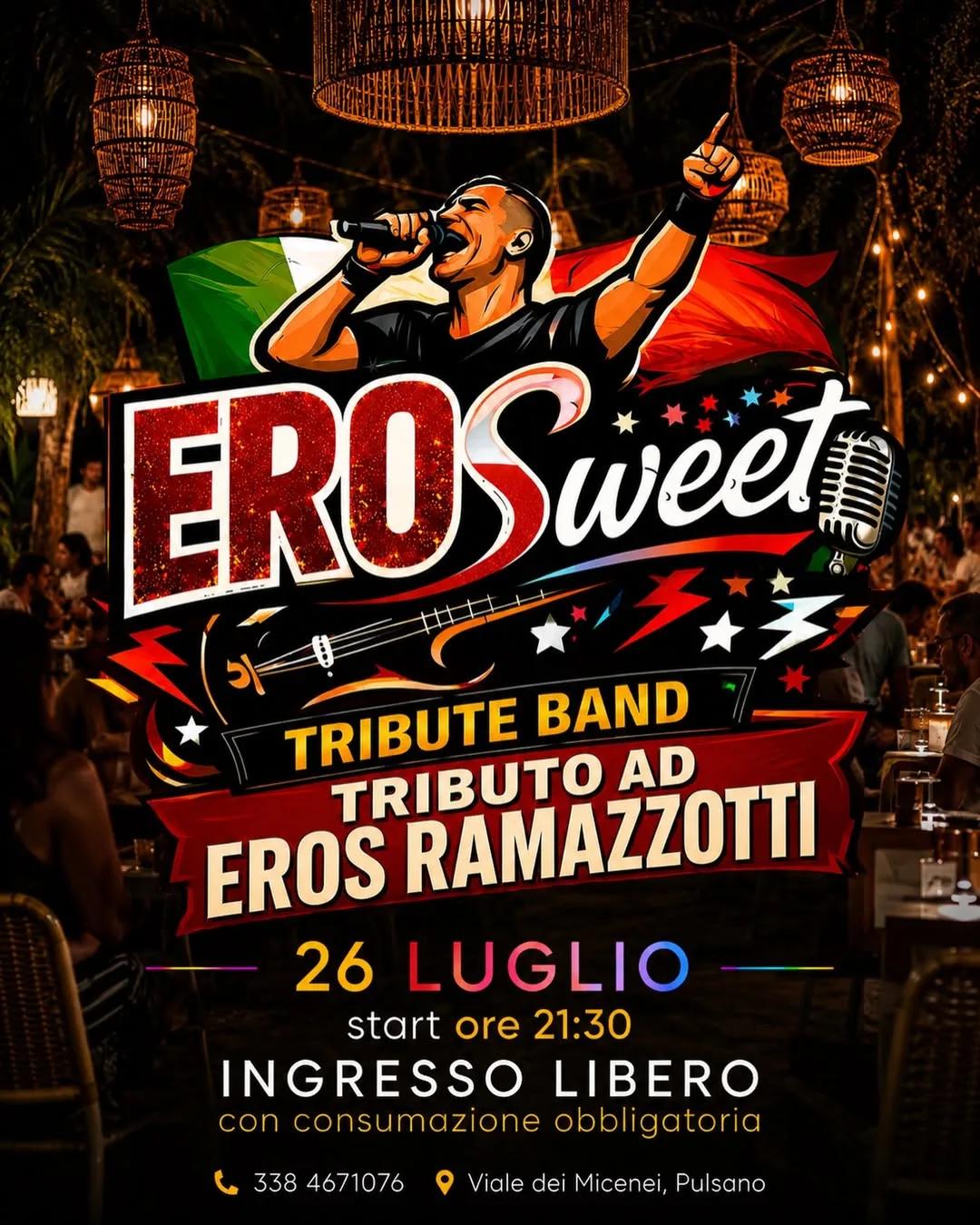 Erosweet in spiaggia al Riviera · tributo a Eros Ramazzotti
