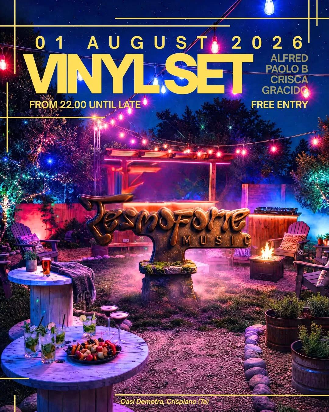 Vinyl Set all’Oasi Demetra · Tesmoforie