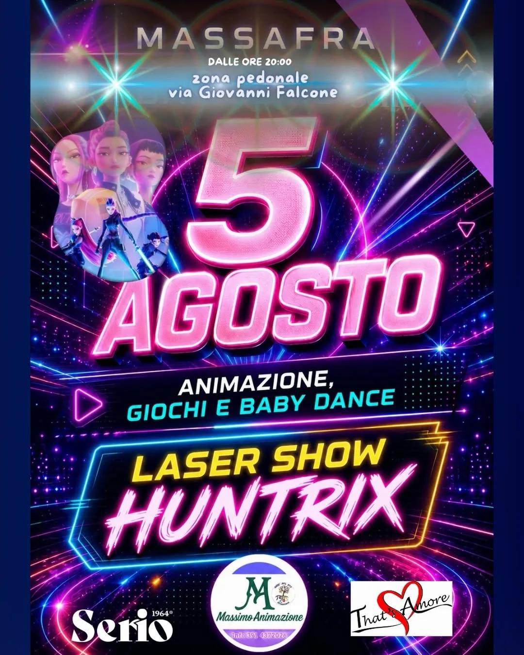 Massafra · giochi, baby dance e Laser Show Huntrix