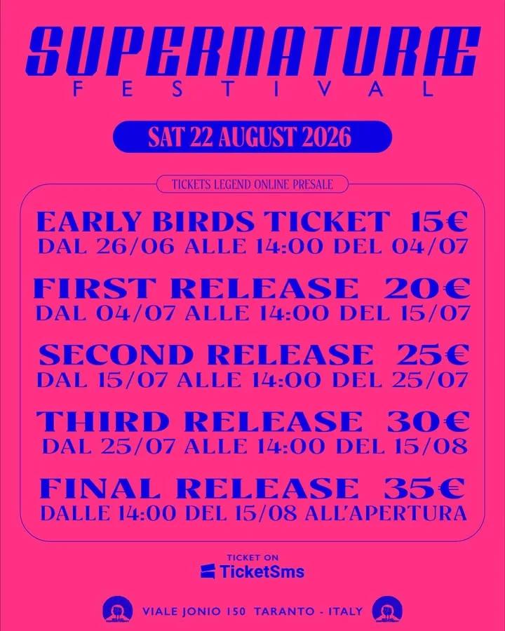 Supernaturæ Fest · Landscape e Jackzone al Sound Department (22/08)