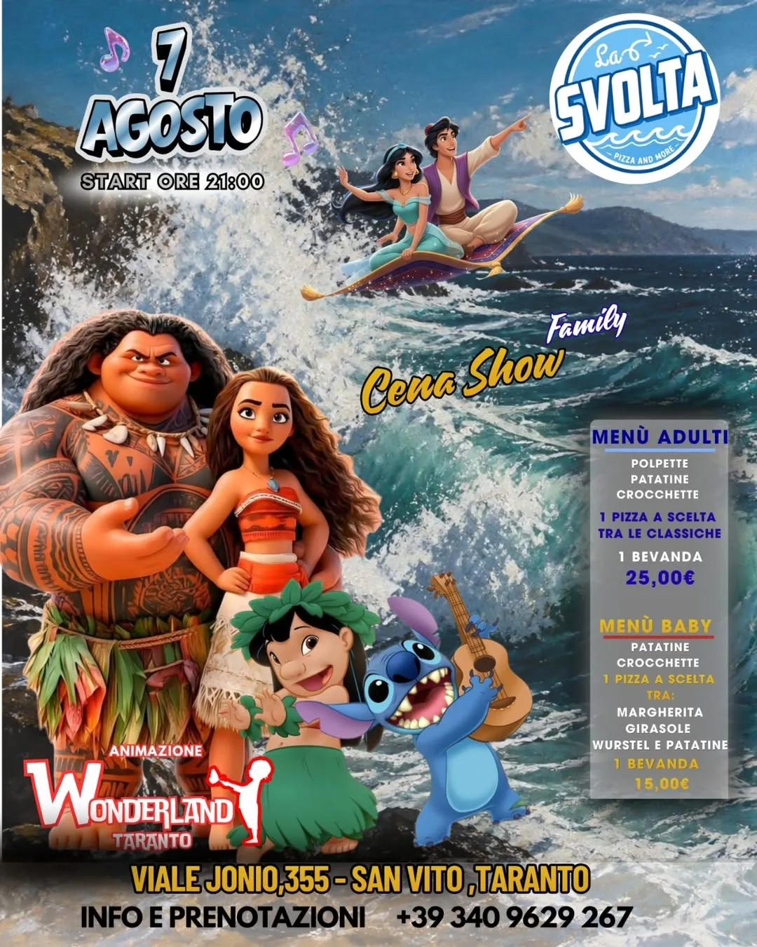 La Svolta · Family Cena Show con Wonderland