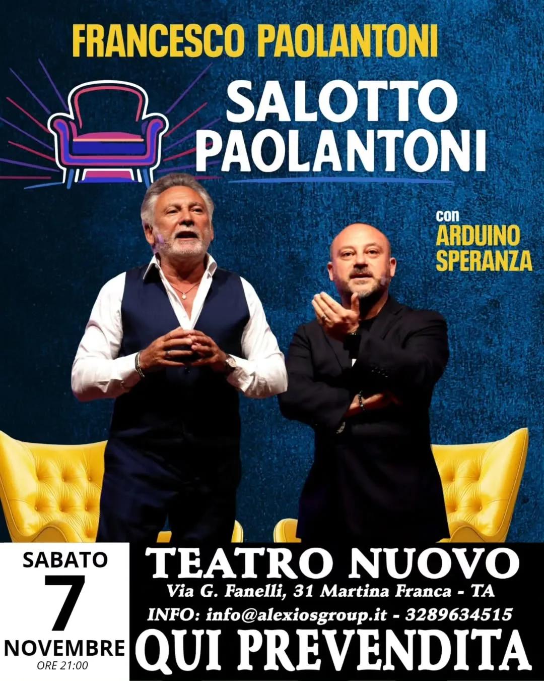 Salotto Paolantoni · Francesco Paolantoni al Teatro Nuovo