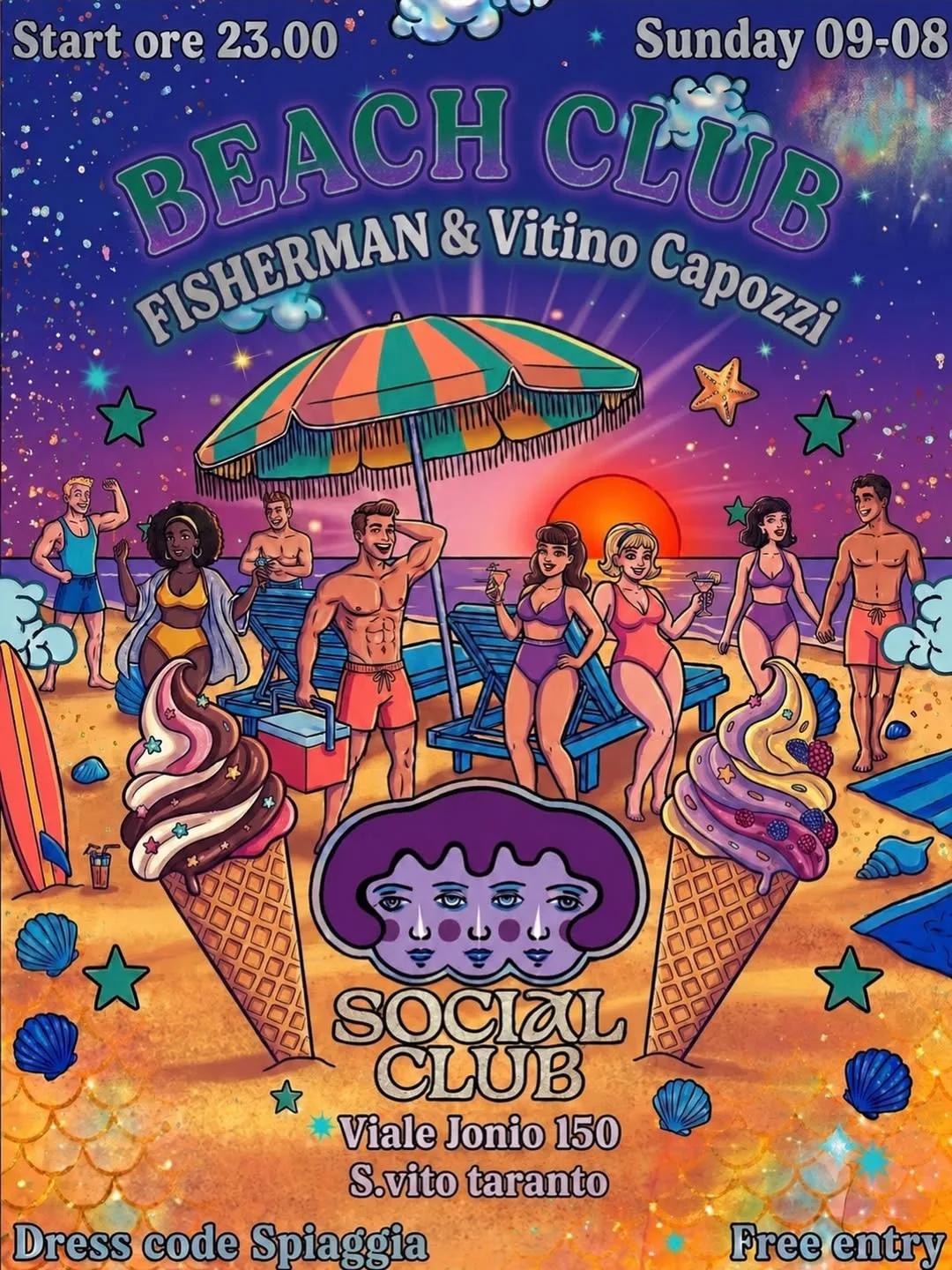 Social Club Day · Sunday Party al Sound Department