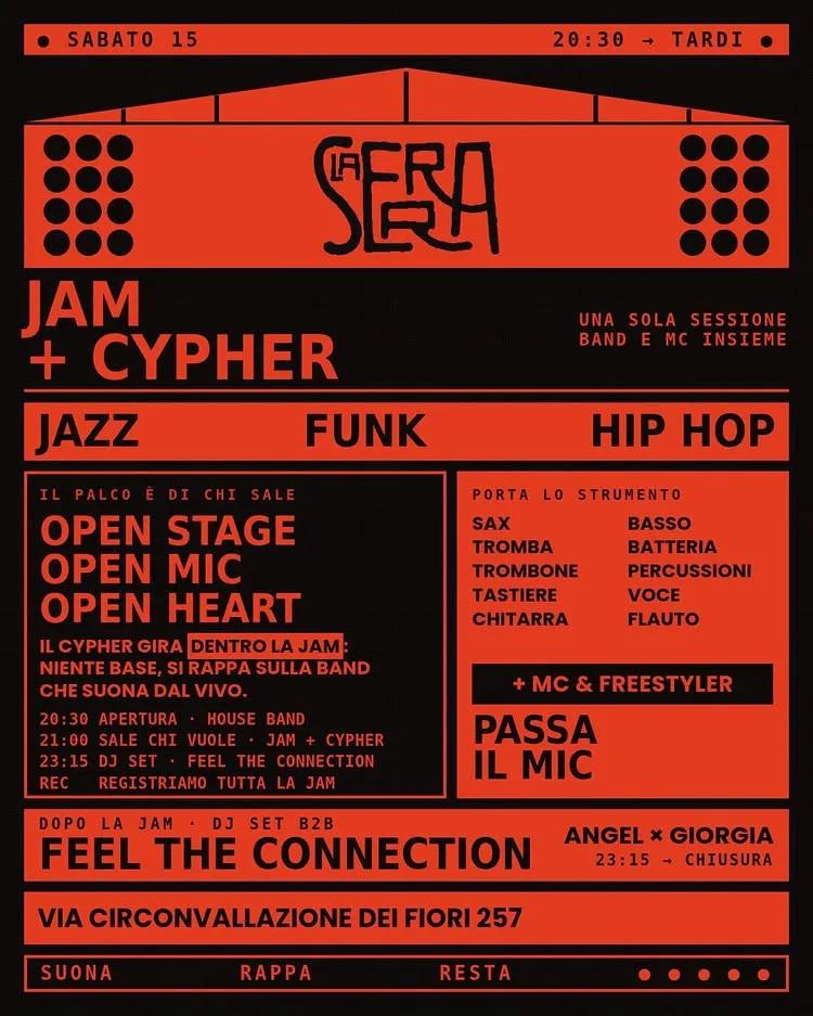 Jam session e cypher alla Serra