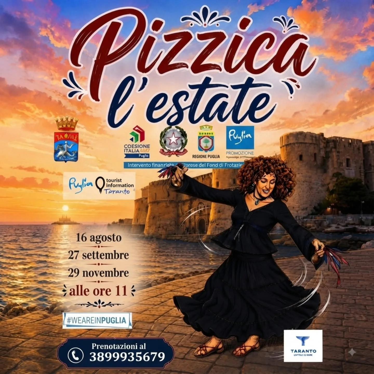 Pizzica l'estate · stage di pizzica all'Info-Point (16 agosto)