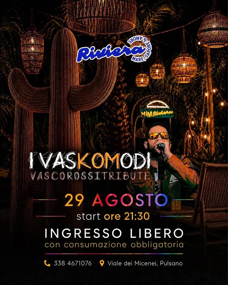 I Vaskomodi · tributo a Vasco Rossi al Riviera