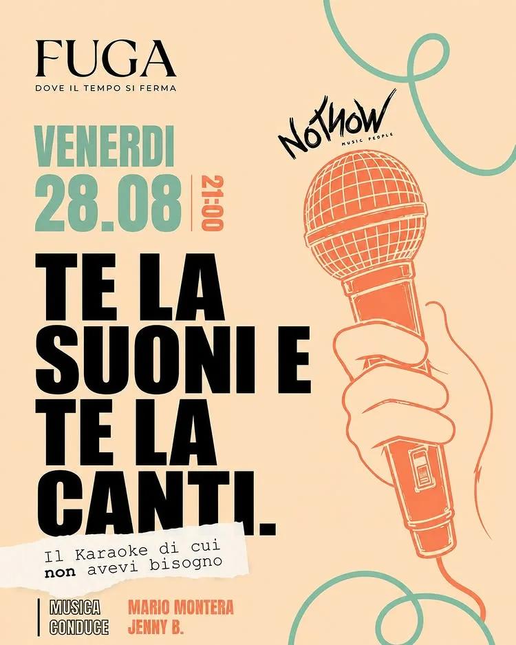 Te la suoni e te la canti · cena spettacolo al FUGA