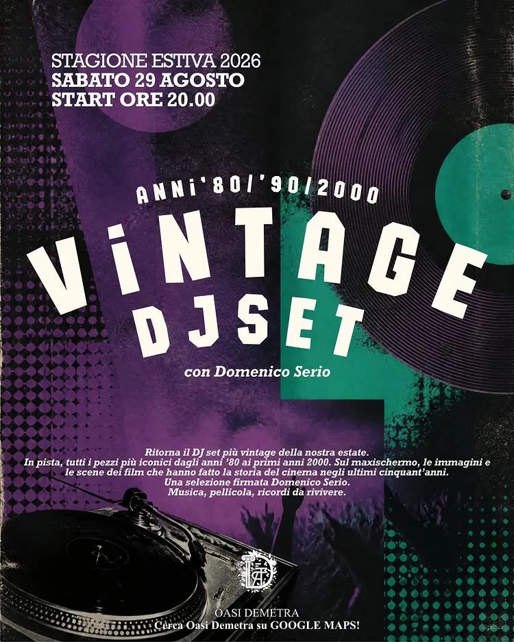 Vintage Dj Set all'Oasi Demetra